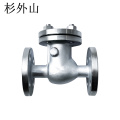 杉外山 304不锈钢旋启式法兰止回阀 个