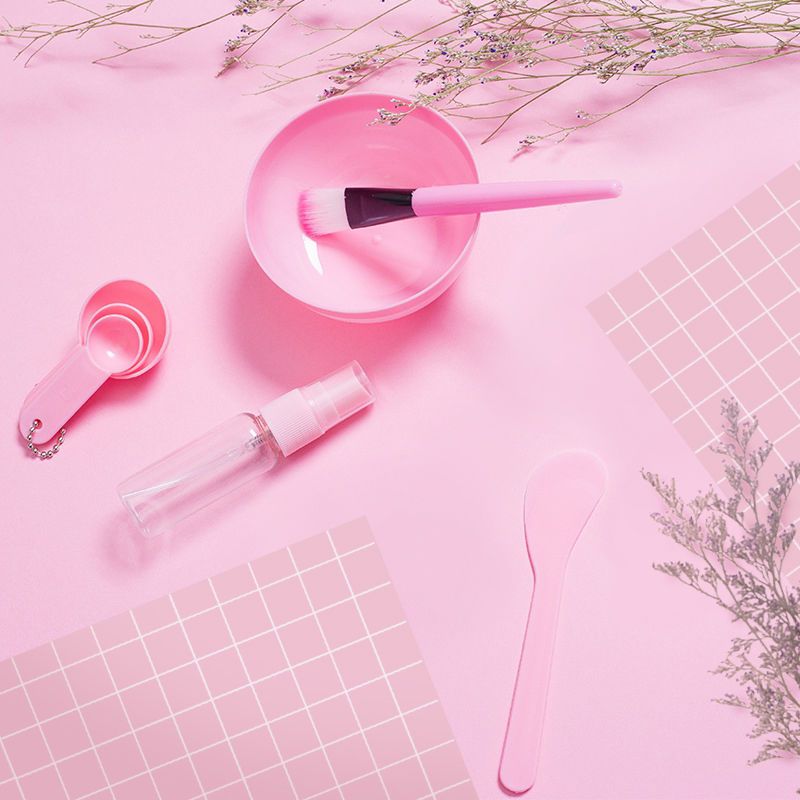 DIY面膜工具5件套面膜碗刷子棒计量勺喷雾瓶喷瓶全套美容护肤工具