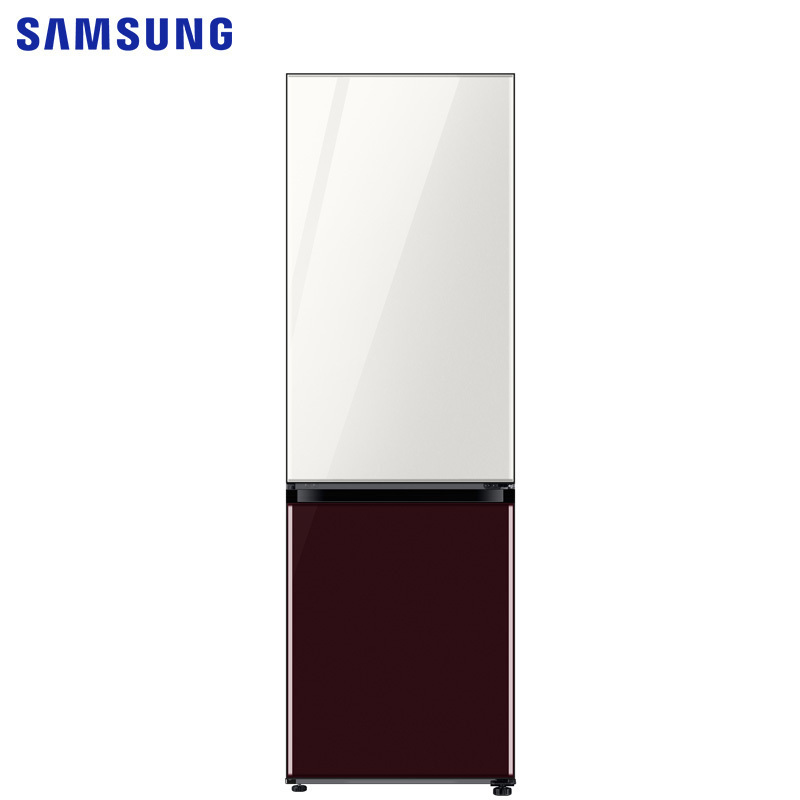 三星rb33r300453sc333升双门冰箱风冷无霜变频嵌入式自由组合玻璃面板