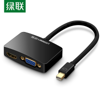 绿联10439 Mini DP转HDMI/VGA转换器线