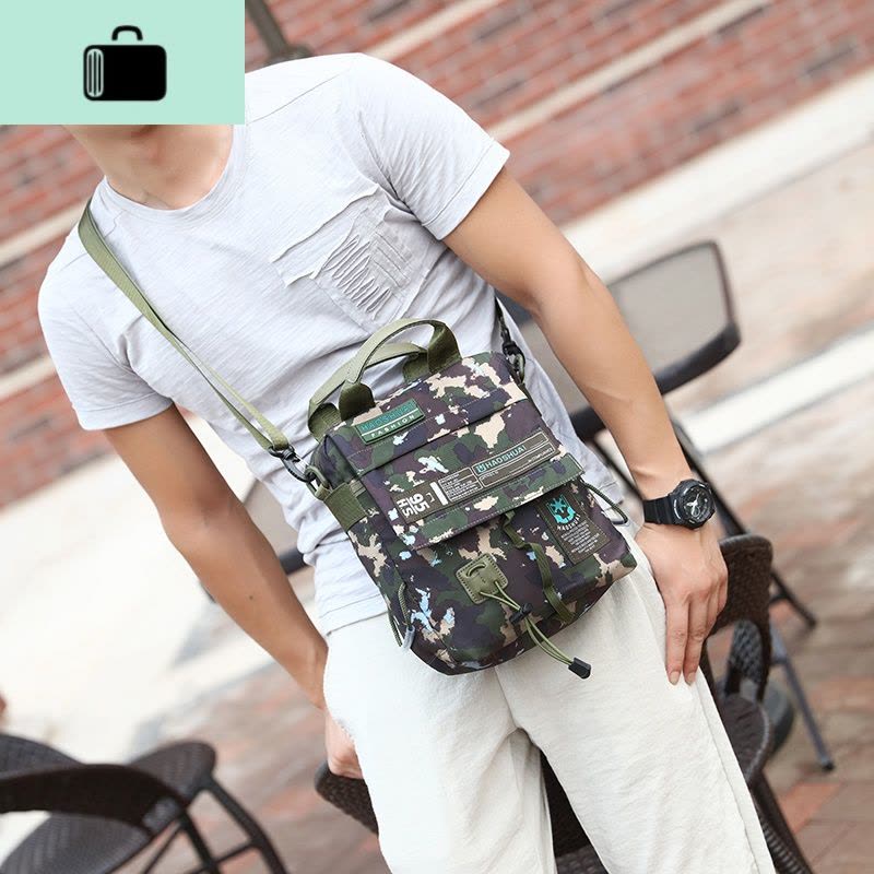 男士小背包牛津布单肩包时尚韩版潮轻便防水商务运动包斜挎包男包NEW LAKE图片