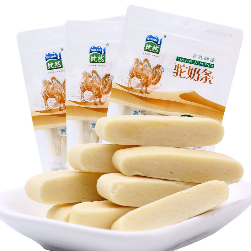 238g原味驼奶条1袋骆驼奶条比然驼奶条118gx2袋内蒙古特产乳制品奶棒