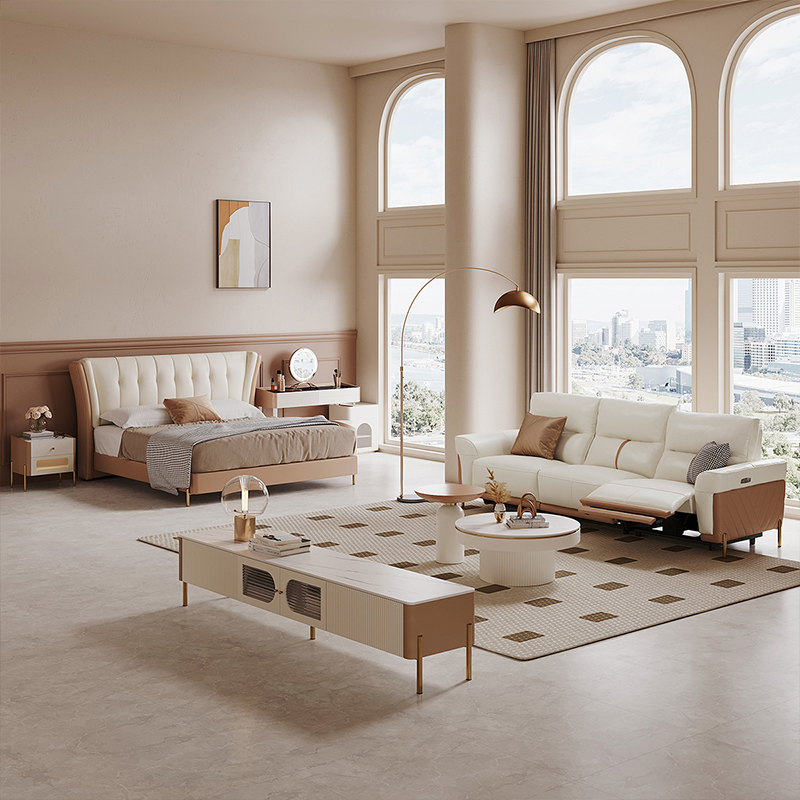 芝华仕cheers芝华仕轻奢岩板床头柜现代简约卧室简易床边收纳储物小