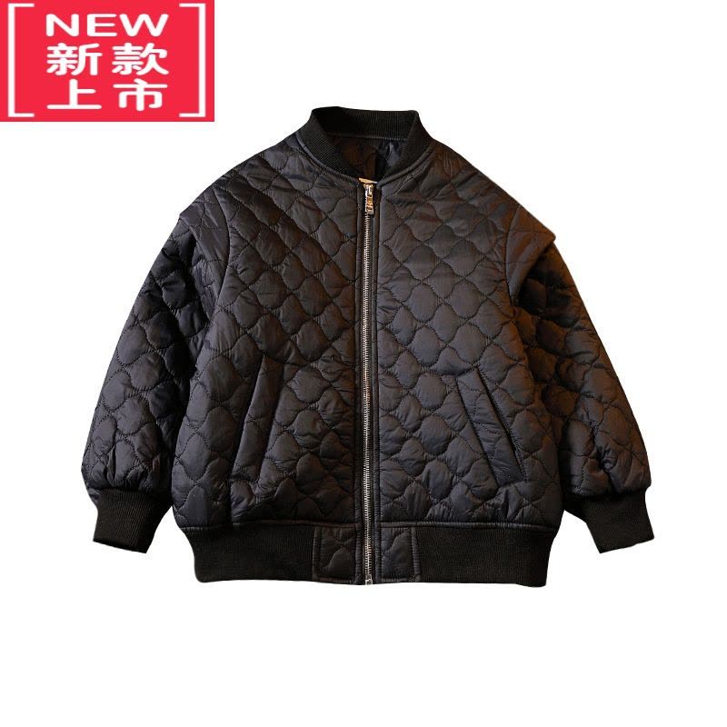 可莉允男童夹棉外套加厚秋冬季2022新款中大童加棉服男孩二棉儿童棒球服图片