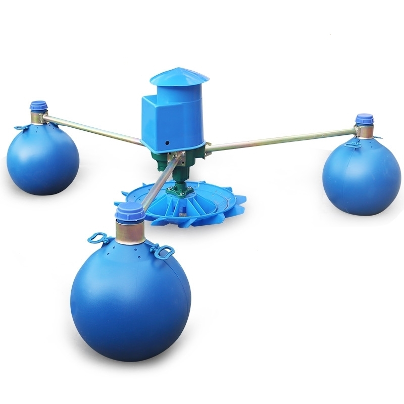 绿一lvyi叶轮式曝气式增氧机浮水泵鱼塘池塘河流制氧大型养殖增氧机