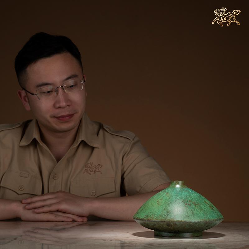 美帮汇全铜摆件《高冈铜器之四寸独乐型》工艺品 饰品花瓶高清大图