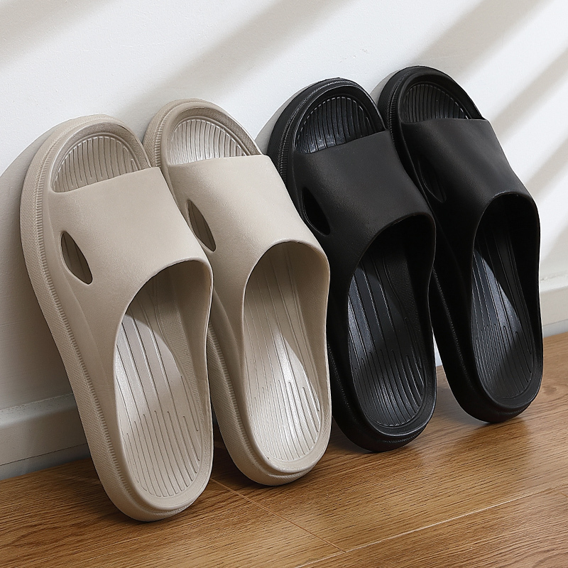 穿室内轻便厚底户外防滑居家泡沫凉拖鞋家用灰色pvc纯色4041适合3940