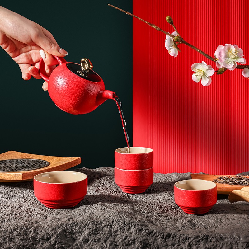菲米生活时来运转陶瓷茶具套装FM-TC2206