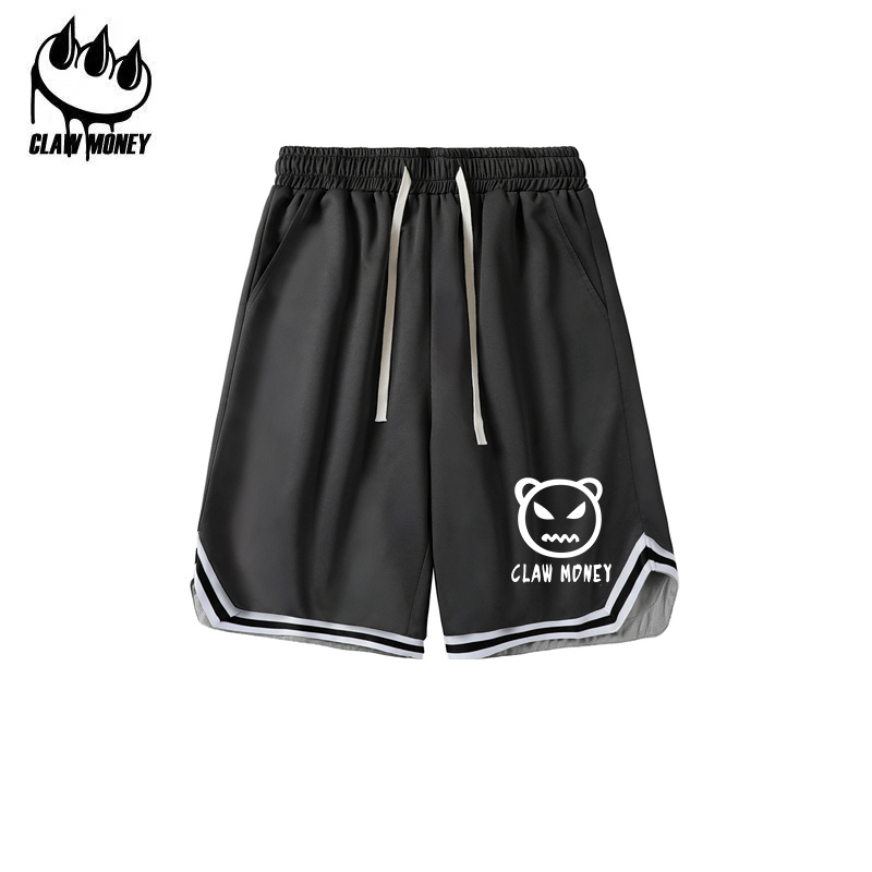 Claw money美式篮球短裤男夏季宽松大码冰丝休闲裤衩ins潮牌运动
