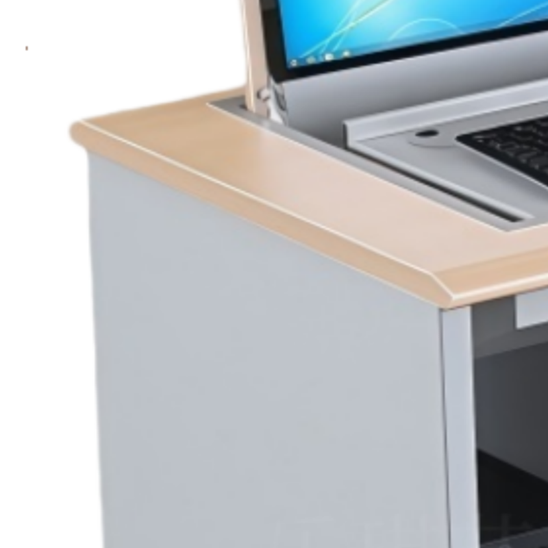 乐琪艺 翻转电脑桌 单人位 张高清大图