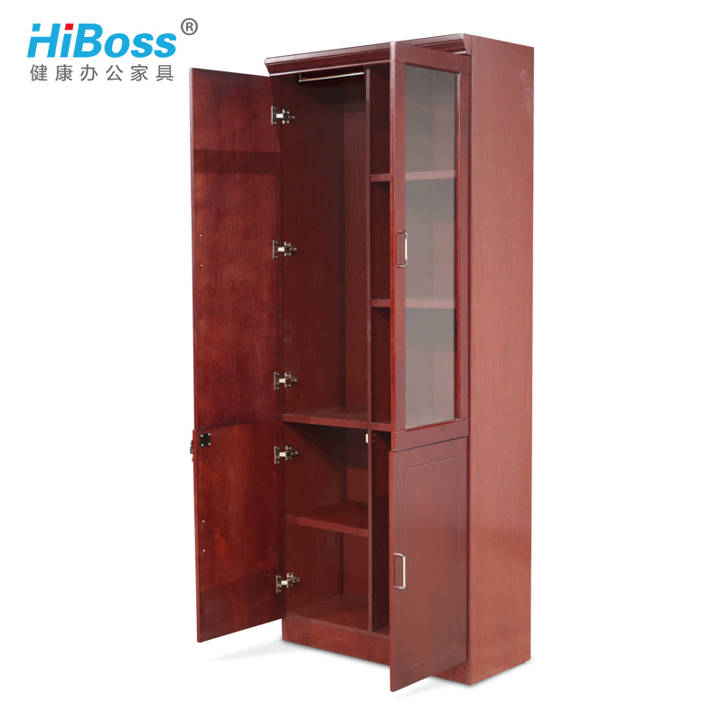 HiBoss办公柜2门书柜衣柜组合资料文件柜两门储物柜书橱