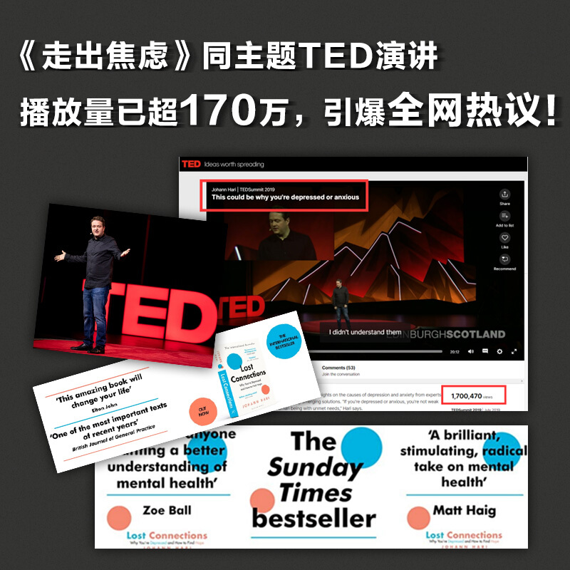 [正版]全新 走出焦虑 约翰·哈里 著 不焦虑的活法 焦虑症的自救心理学书籍 情绪管理 心灵修养自我疗愈心理学书籍 畅高清大图