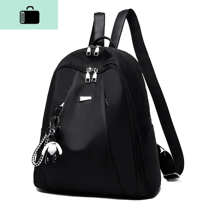 双肩包女2020新款韩版潮牛津布帆布时尚休闲百搭旅行背包女士包包NEW LAKE高清大图