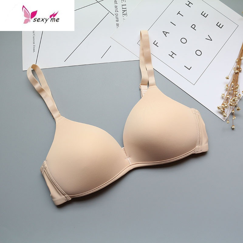 性感聚拢光面舒适内衣无钢圈二排扣内衣轻薄款文胸罩fishbasket胸罩