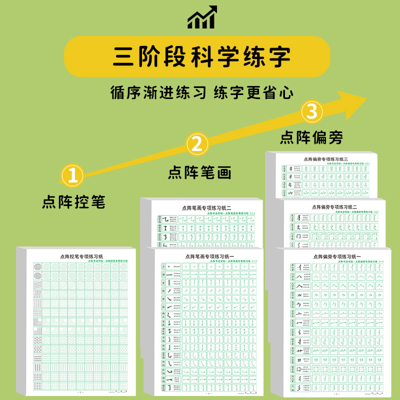 [8本]1年级上同步字帖+拼音+控笔+笔画一二+偏旁一二三 [正版]笔画笔顺练字帖控笔训练初学者练习字帖练字写字入门一年
