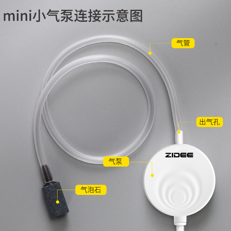 迷你增氧泵养鱼氧气泵鱼缸增氧机打氧机小型家用制加充氧泵高清大图
