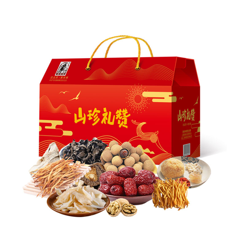 山珍礼赞干货组合 XTL1371 干货干菌黑木耳灰枣食用套盒 (盒)
