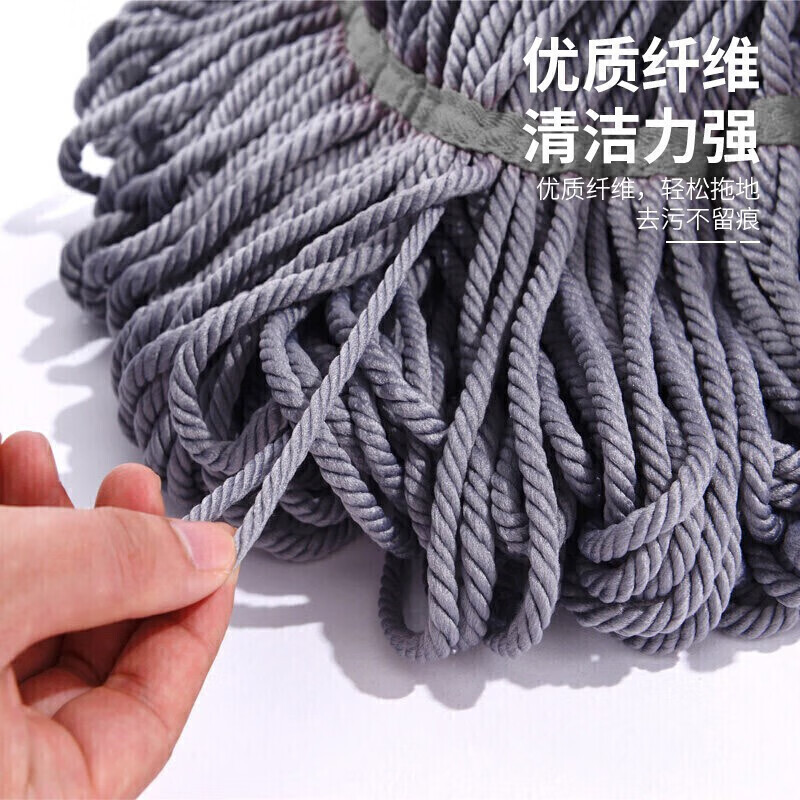 茶花(CHAHUA)免手洗拧水拖把+洗拖把水桶4713+117001高清大图