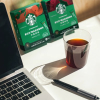 星巴克即溶咖啡粉中度烘焙/深度烘焙美式黑咖啡精品咖啡2.3g*10袋国产