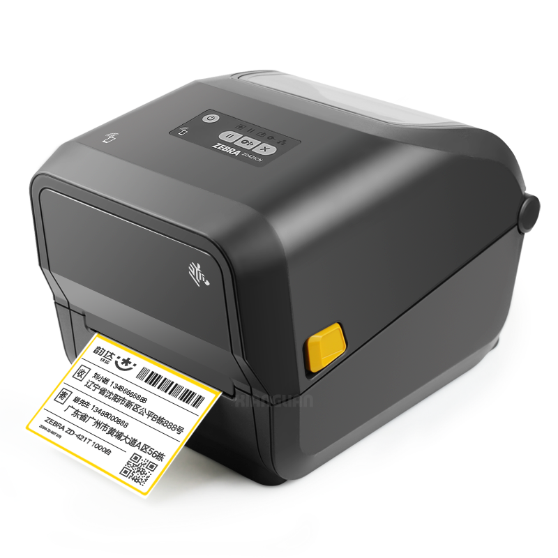 斑马(ZEBRA)ZD421T条码标签打印机不干胶标签机/条码打印机热敏快递电子面单 300dpi(蓝牙+网口)高清大图