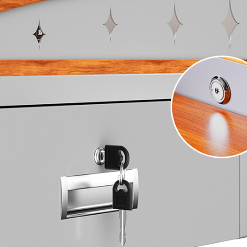 臻远 ZY-DMTYJT-07 多媒体电脑桌钢制桌面角度可调节抽拉式键盘抽屉1140*800*1000高清大图