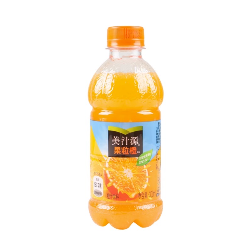 美汁源300ml*6瓶小瓶装夏日碳酸水饮料汽水