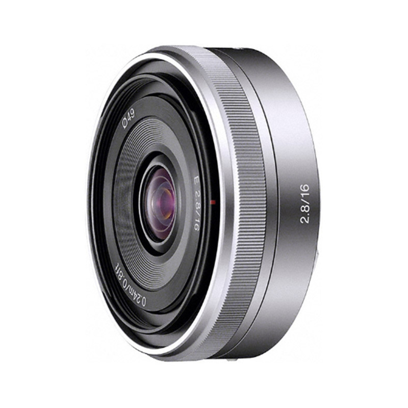 索尼/SONY SEL16F28定焦饼干 E16/2.8 人像广角微单相机e卡口镜头