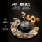 万家乐[超净燃气灶·魔净J10MAX]5.2kw火力70%热效率防干烧灶烟灶联动稀土釉面AG纳米无痕定时天然气灶