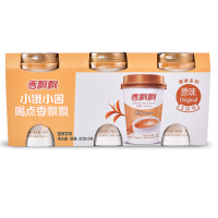 香飘飘奶茶 经典椰果原味 便携式三连杯80g*3 杯装休闲冲饮品奶茶粉