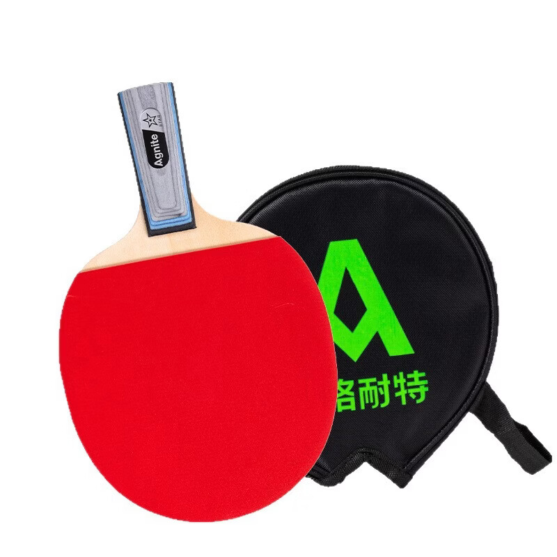 得力乒乓球拍FH214体育用品乒乓球拍横拍(单只装)得力体育乒乓球拍 FH214单支装 横拍高清大图