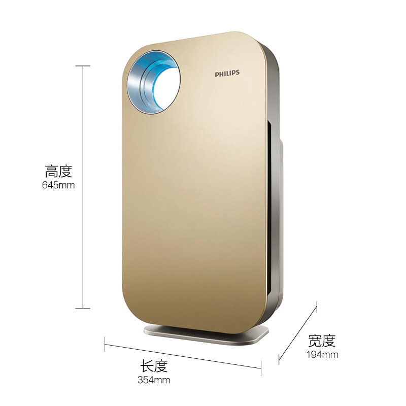 飞利浦(PHILIPS)空气净化器除甲醛除雾霾除过敏原除细菌病毒数字显示AC4076/18
