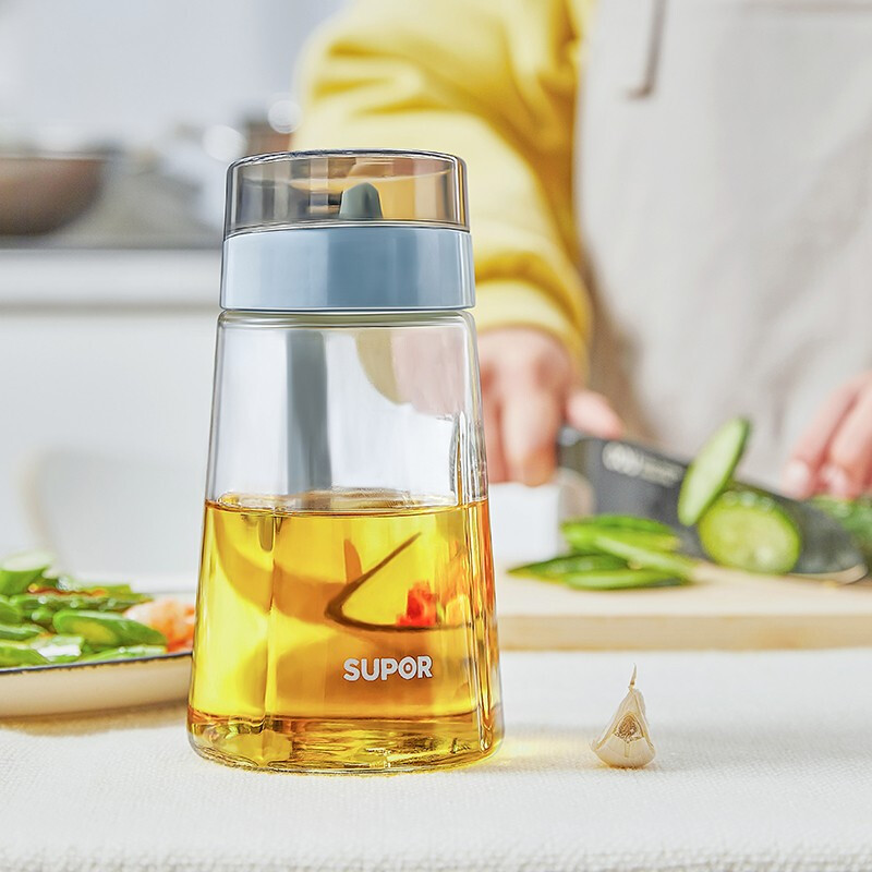 苏泊尔玻璃油壶油瓶防漏家用装油瓶酱油醋瓶倒油瓶厨房用品小油罐KG64AB50