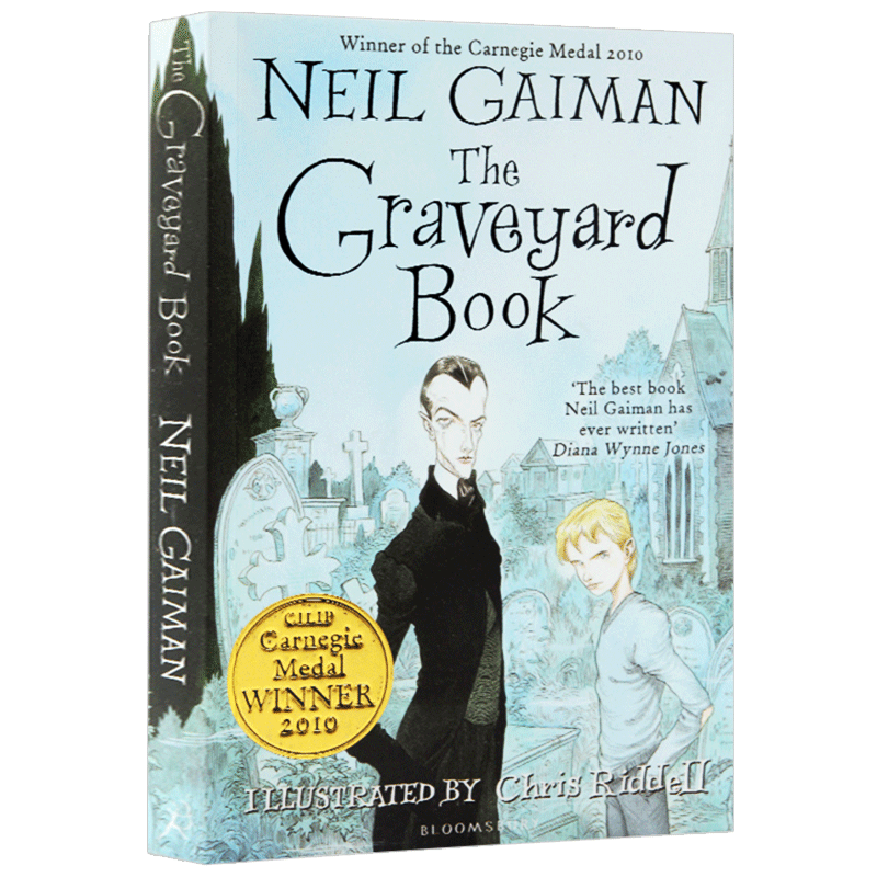 [醉染正版]坟场之书 英版 The Graveyard Book 英文原版儿童文学小说 雨果奖长篇小说奖 尼尔盖曼 英文高清大图