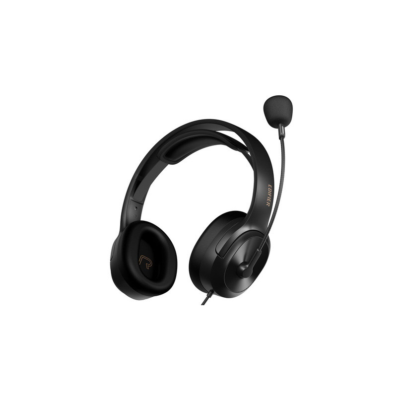漫步者(EDIFIER) USB K5000 模拟专用耳麦 (计价单位:个) 黑色