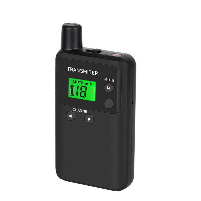 豪艺(HooYe)883T讲解器发射器 多远程会议参观接待同声传译发射器 对讲机 黑色