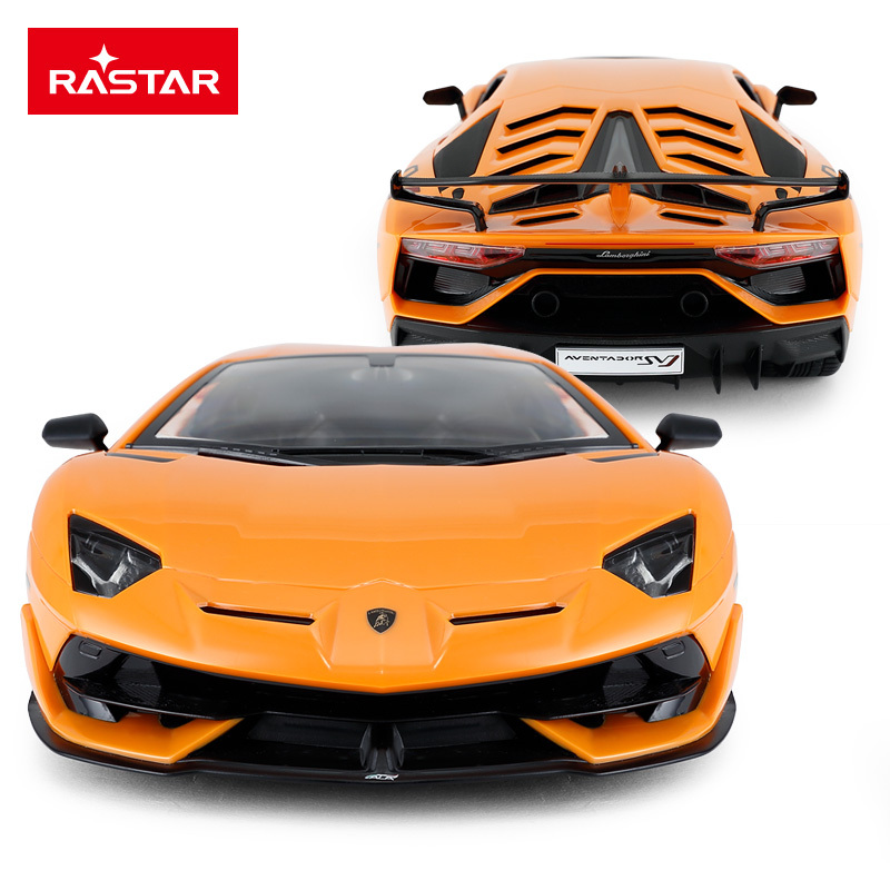 星辉(Rastar)1:14兰博基尼 SVJ遥控车 儿童仿真遥控车玩具模型96000橙色