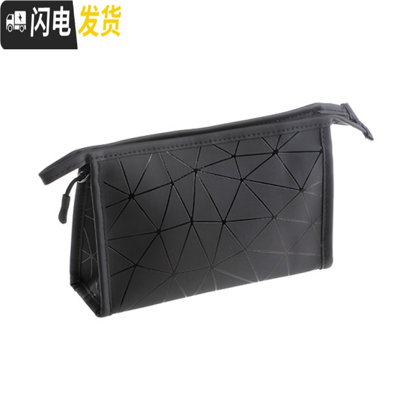 三维工匠化妆包女便携大容量洗漱包手提防水补妆袋化妆品口红收纳包高清大图