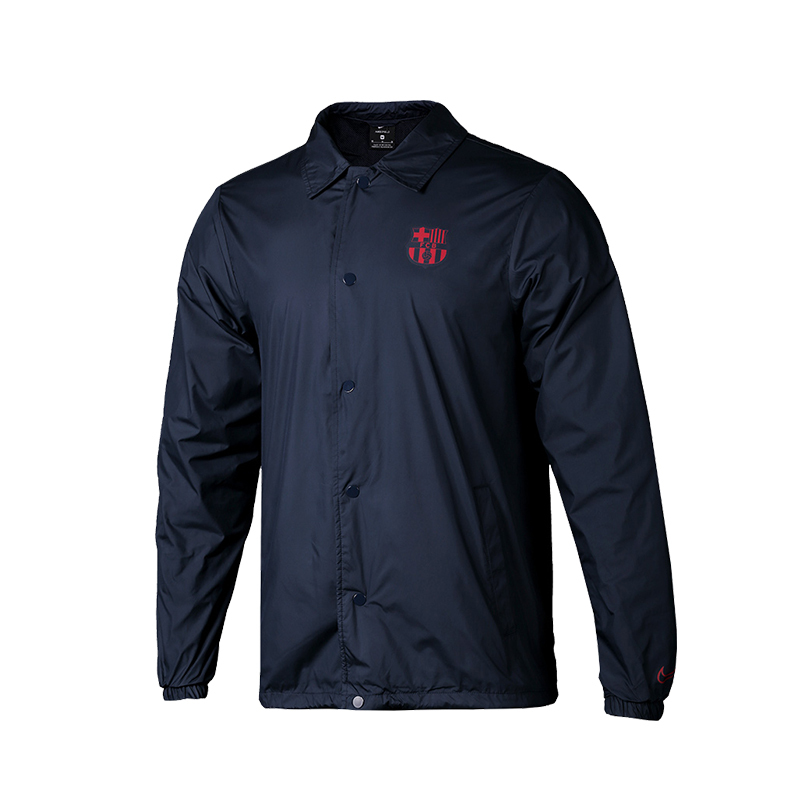 NIKE 耐克官方 FCB SB SHLD JKT COACH CRE 巴萨足球夹克 AT4467-451