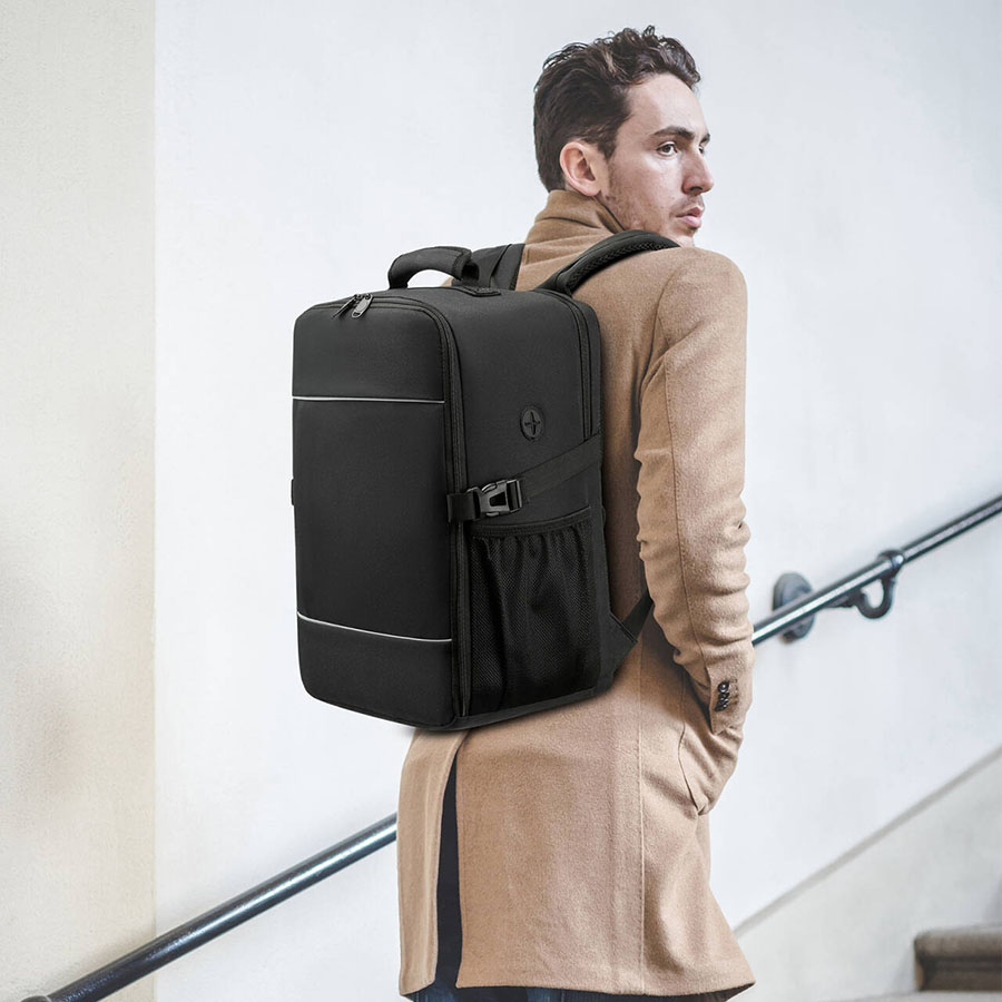 EZUOLA高端商务书包真皮大容量多功能笔记本电脑背包时尚简约职场通勤高清大图