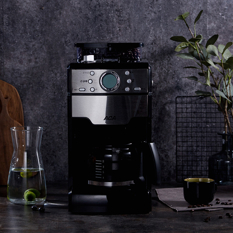 北美电器(aca)全自动咖啡机研磨一体家用煮咖啡机