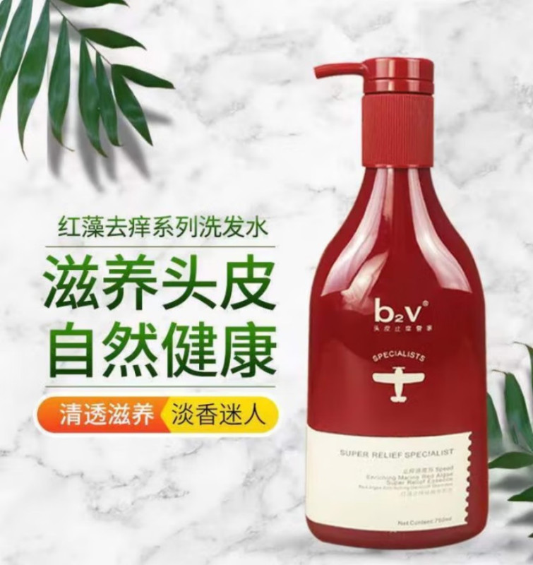 b2v 红藻无硅油洗发水(止痒控油)520mlK01 24瓶