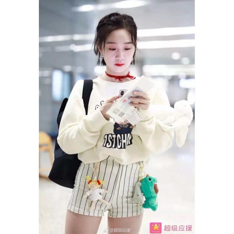 2020热卖日本coco酱女孩 旅行挂件超萌少女心玩偶101少女豆子娃娃 可爱的coco酱 小号28厘米高清大图