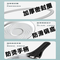 爱仕达ASD 高压锅燃气明火防爆六重保险5L铝合金22CM家用压力锅3-6人旗舰官方正品 YL22C2Z