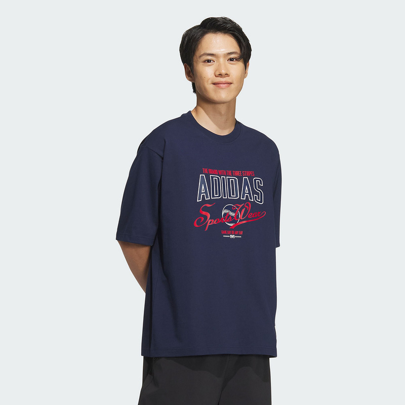 阿迪达斯(adidas)2024男舒适户外休闲百搭运动T恤JN9473