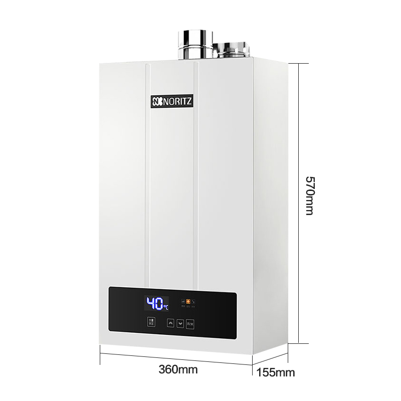 能率(NORITZ) 12升燃气热水器 GQ-12F3FEX(天然气)(JSQ24-F3) 智能静音恒温 CPU智控系统高清大图