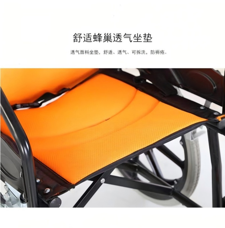 鑫方元 轻便折叠普通手动轮椅 SYIV100-JL01GB(德阳)高清大图