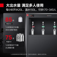 德玛仕(DEMASHI)直饮水机 商用学校烧水机开水器 SRZ-60/SRZ-5L柜式一开四温全黑