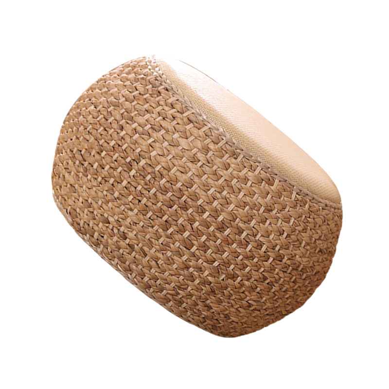 先围 藤编矮凳 原色40*22cm 个高清大图