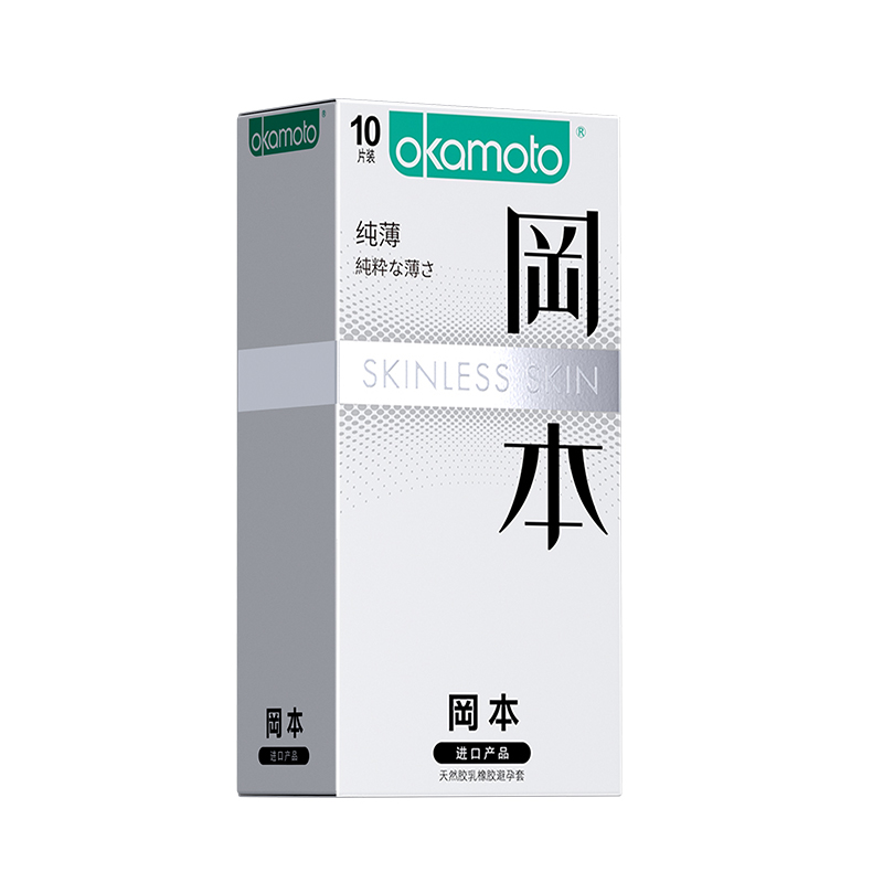 冈本(OKAMOTO)避孕套 进口skin纯薄25片 男用超薄肤感安全套套成人情趣计生用品高清大图