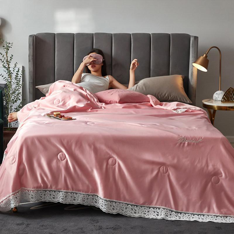 款冰丝夏凉被双人夏季空调被天丝夏被单人春秋被薄款被子夏天_240高清大图